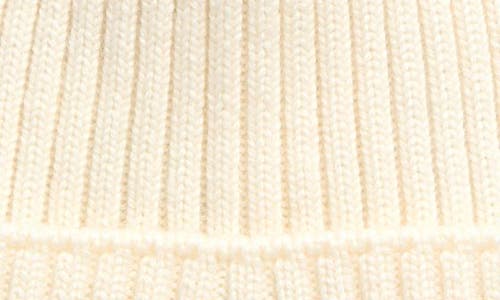 Moncler Kids' Merino Wool Cuff Beanie In White