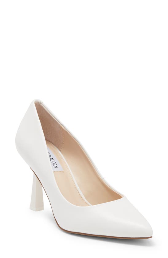 Steve Madden Salza Metallic Pump In White | ModeSens