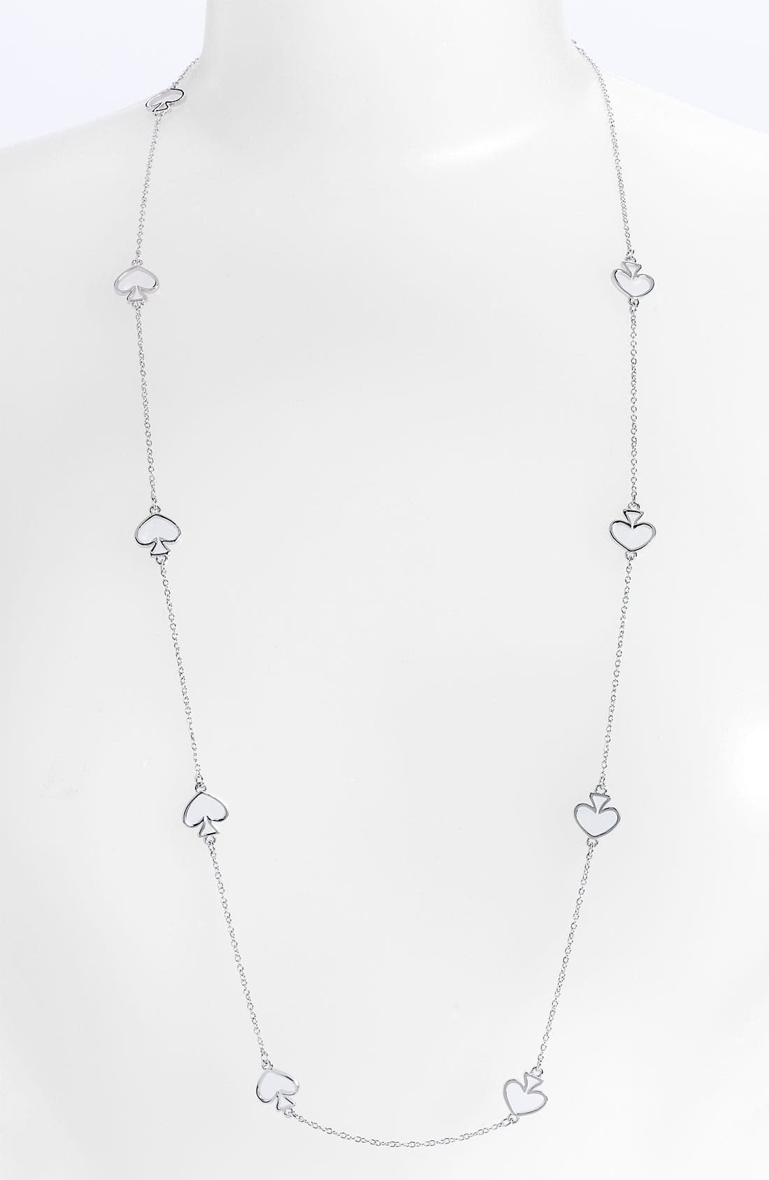 kate spade new york 'open spade' long necklace Nordstrom