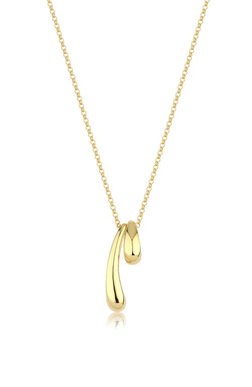 Shop Kloto Snuggle Double Pendant Necklace In Gold