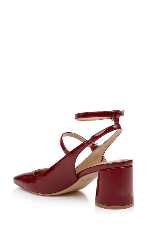 Shop Jewel Badgley Mischka Keilani Ankle Strap Mary Jane Pump In Bordeaux Patent