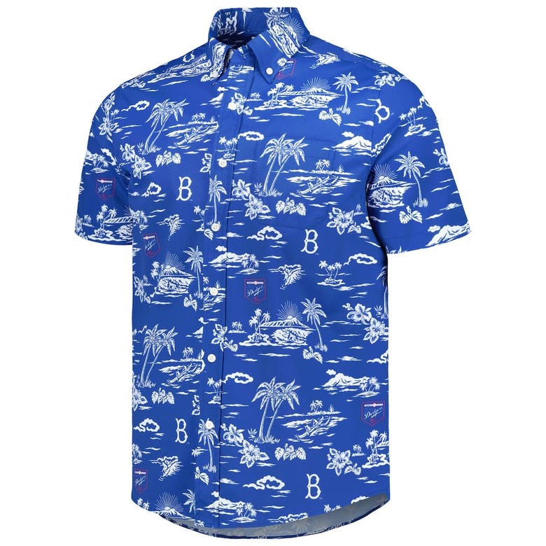 Reyn Spooner Blue Los Angeles Dodgers Kekai Button-Down Shirt