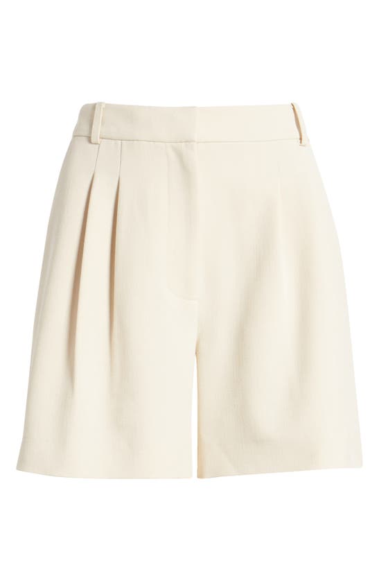 Shop Nordstrom Pleated Textured Shorts In Beige Beach