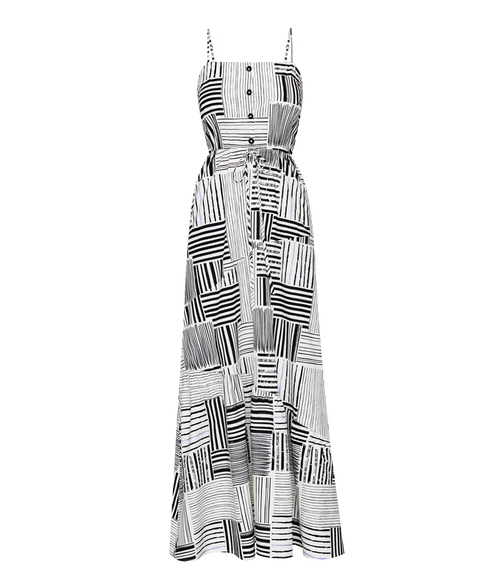 Ansea The Man Overboard Dress In  Stripe