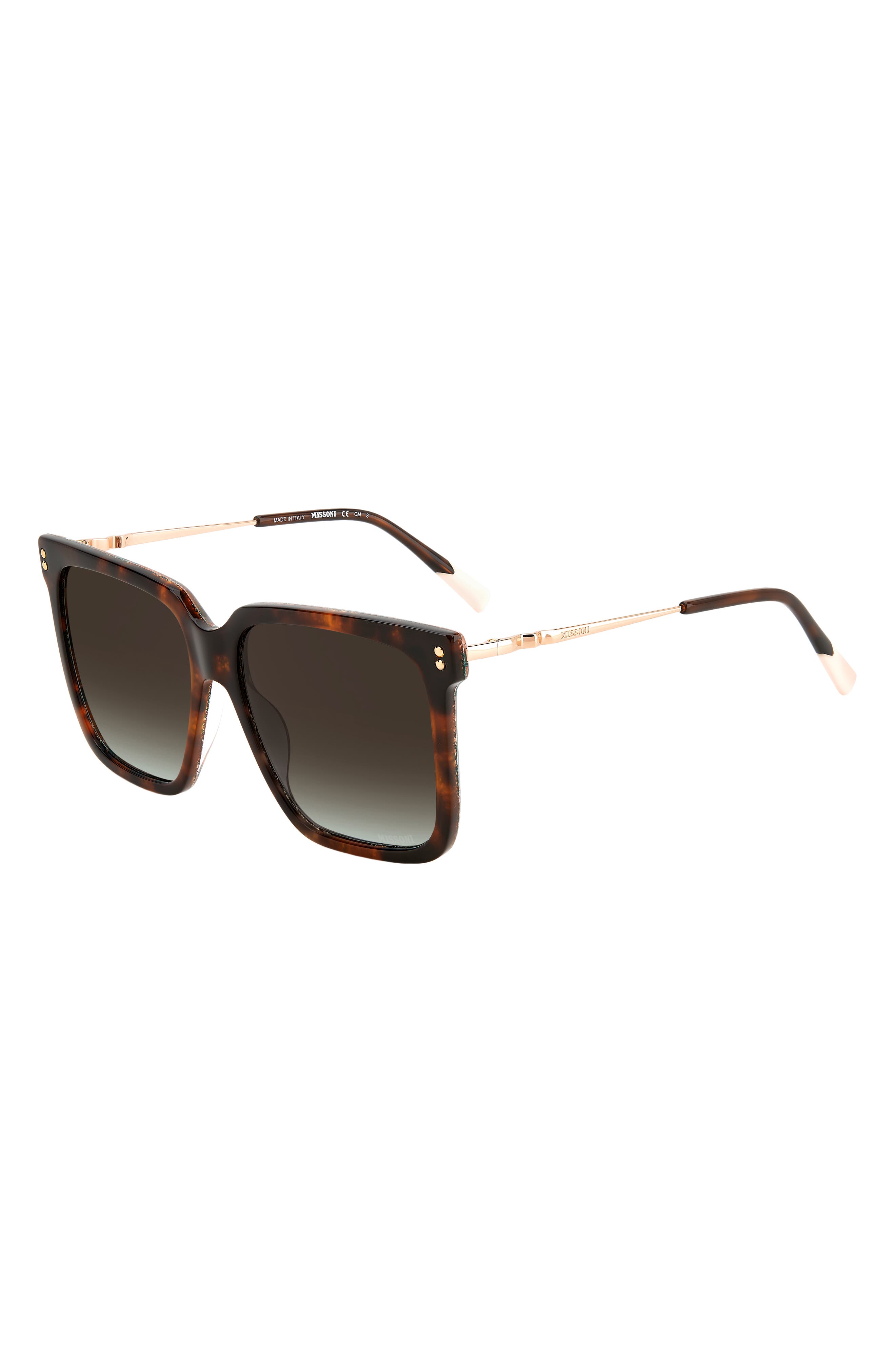 60mm gradient square sunglasses