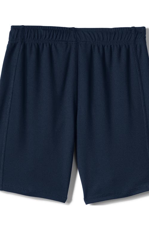 Shop Lands' End School Uniform Girls Mesh Gym Shorts In Classic Navy