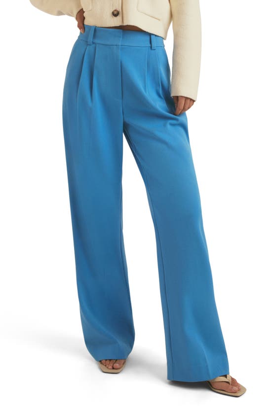 Shop Favorite Daughter The Favorite Pant Pleated Pants In French Blue