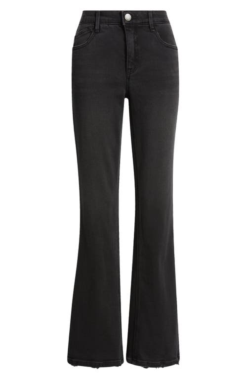 Wit & Wisdom Madison 'ab'solution Grinded Hem High Waist Bootcut Jeans In Washed Black Artisanal