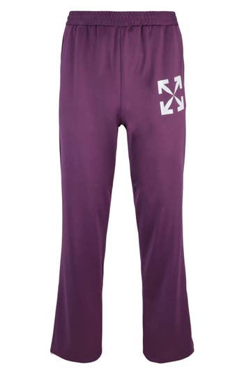 Off-white Single Arrow Slim Track Pants In Purple