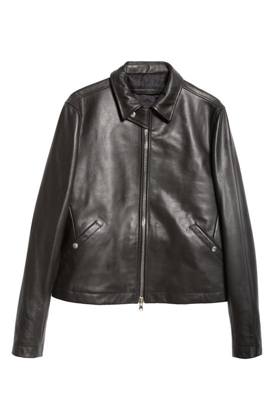 Shop Jkeefer Ian Leather Jacket In Black