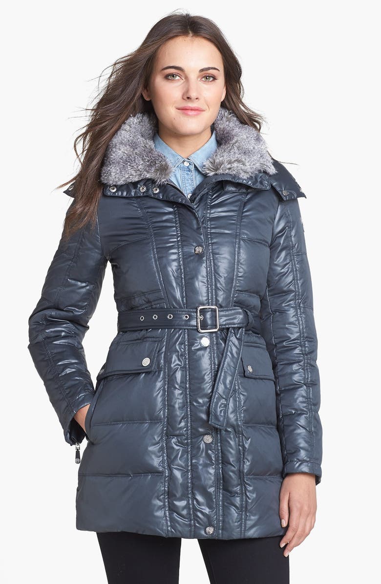 Vince Camuto Faux Fur Collar Down & Feather Jacket | Nordstrom
