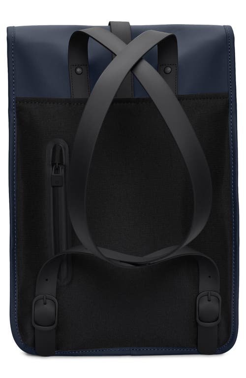 Rains Mini Waterproof Backpack In Navy