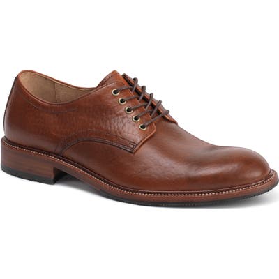 Trask Landry Plain Toe Derby, Brown