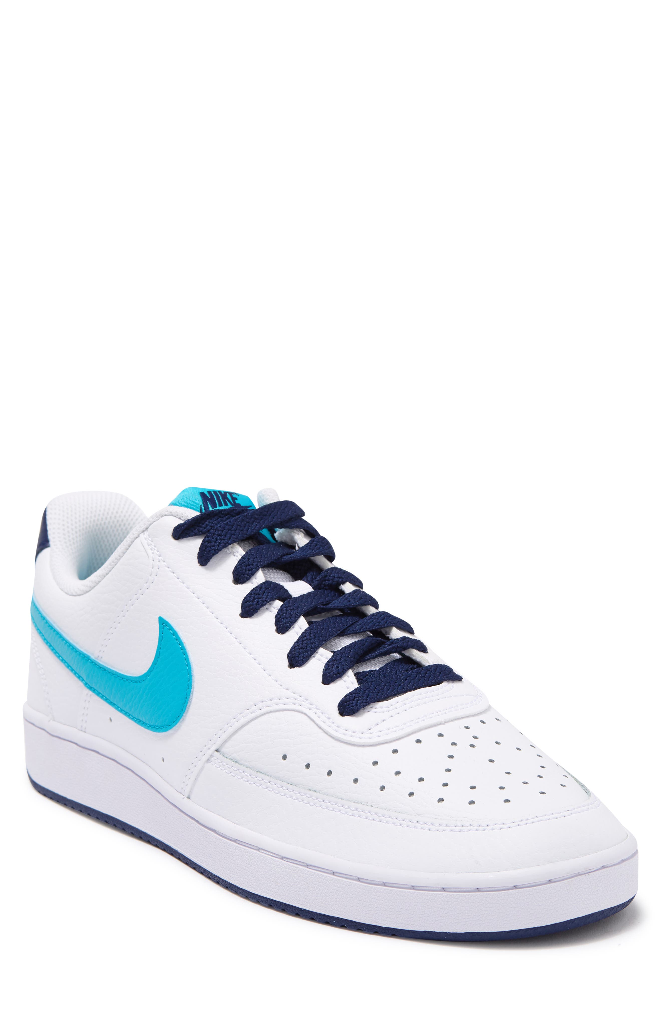 nike court vision low white and blue