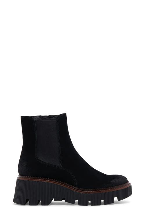 Shop Dolce Vita Emmet H2o Waterproof Platform Bootie In Onyx Suede H2o