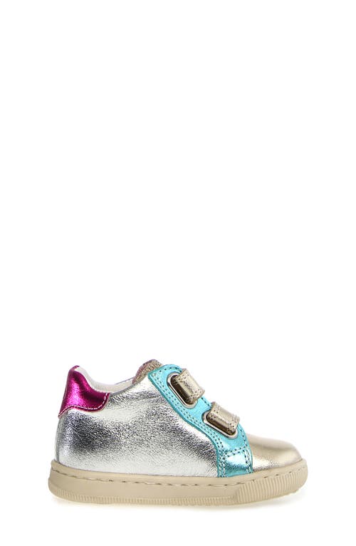 Shop Naturino Kids' Falcotto Kiner Sneaker In Platinum-silver