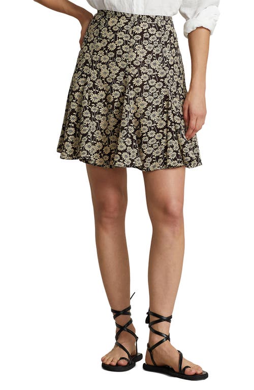 Polo Ralph Lauren Daisy Print Fit & Flare Skirt in Spring Daisy Floral