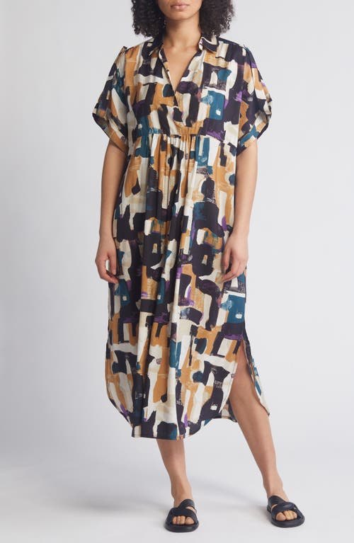 Masai Copenhagen Orsola Abstract Print Midi Dress Dijon at Nordstrom,