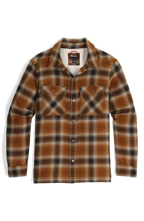 Shop Outdoor Research Feedback Water Resistant Shirt Jacket In Grounded Plaid