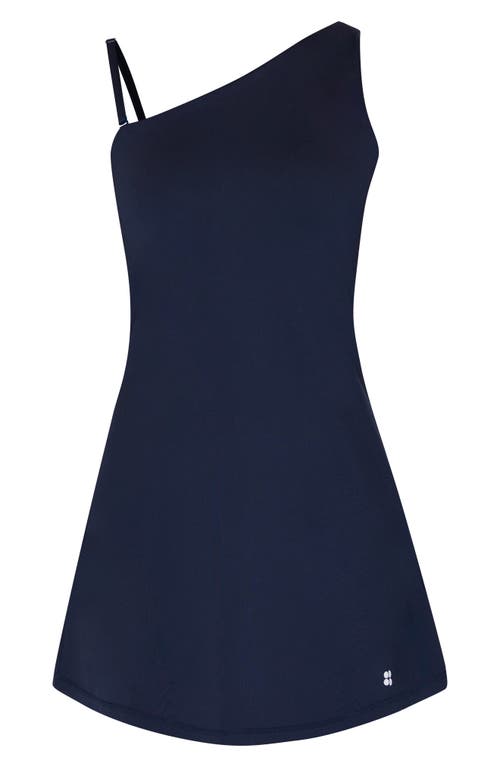 Shop Sweaty Betty All Round Asymmetric Sport Dress In Navy Blue