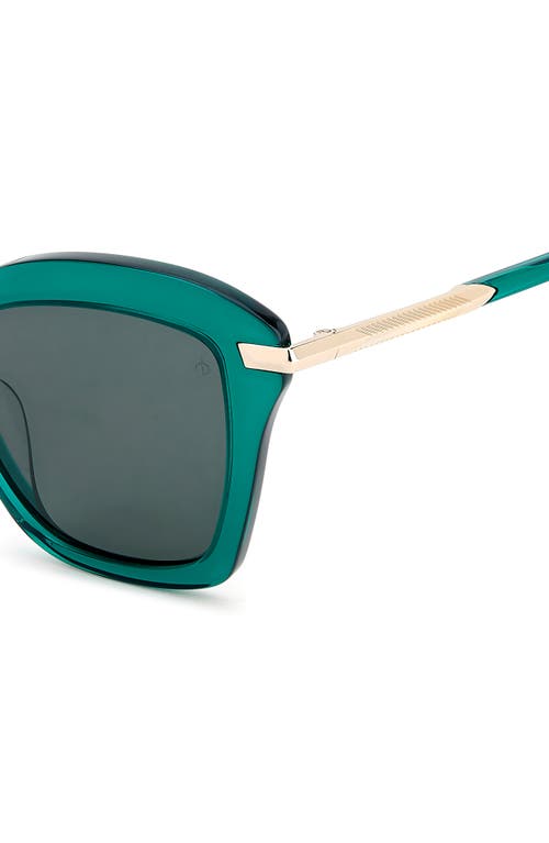 Shop Rag & Bone 53mm Cat Eye Sunglasses In Green/green