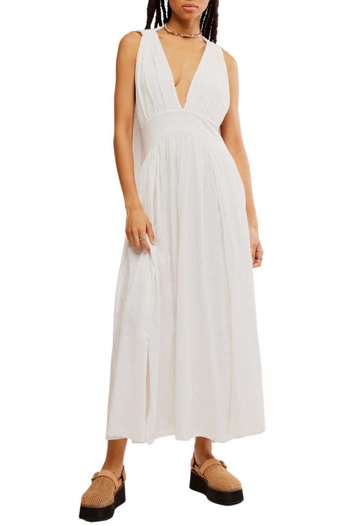 Free People Selena Convertible Halter Maxi Dress in Ivory at Nordstrom, Size X-Small