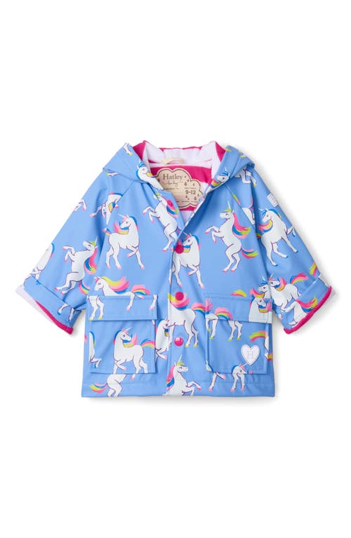 Hatley Unicorn Raincoat in Hydrangea