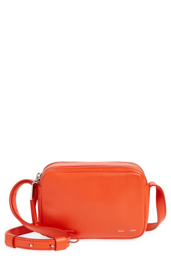 Proenza Schouler White Label Watts Leather Crossbody Camera Bag In Flame/silver