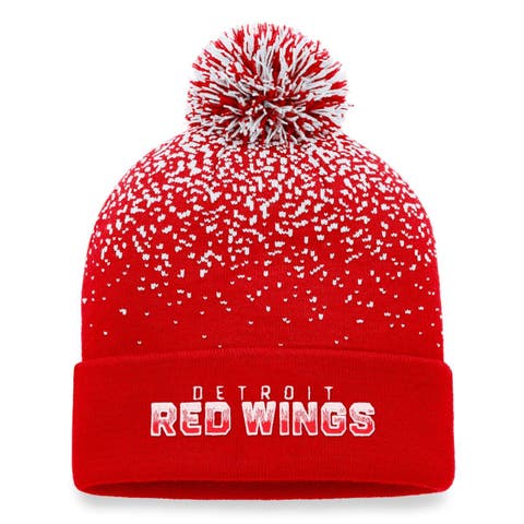 Men's Fanatics Branded Scarlet San Francisco 49ers Iconic Gradient Cuffed Knit  Hat with Pom