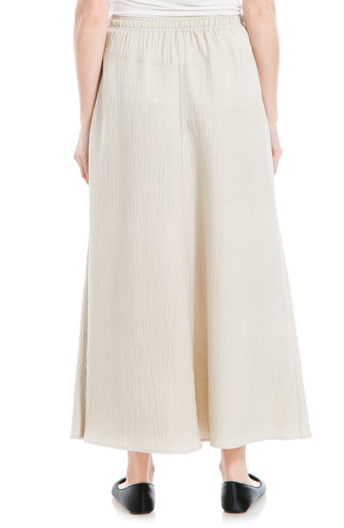 Max Studio Textured Crop Maxi Skirt In Heather Oatmeal
