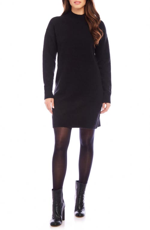 Shop Karen Kane Long Sleeve Sweater Dress In Black