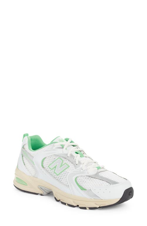 New Balance Gender Inclusive 530 Sneaker In White/palm Leaf