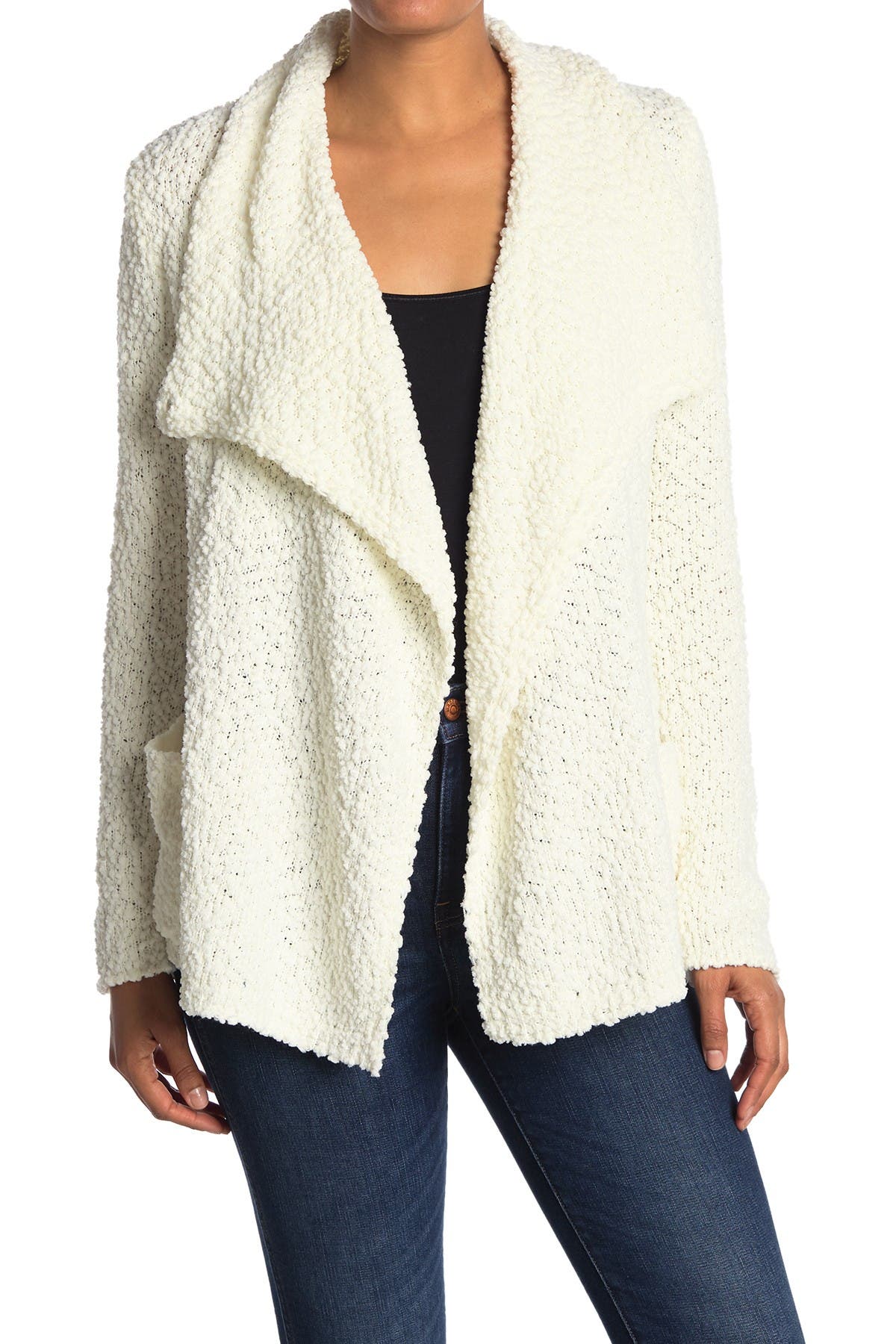 bobeau cardigan with pockets