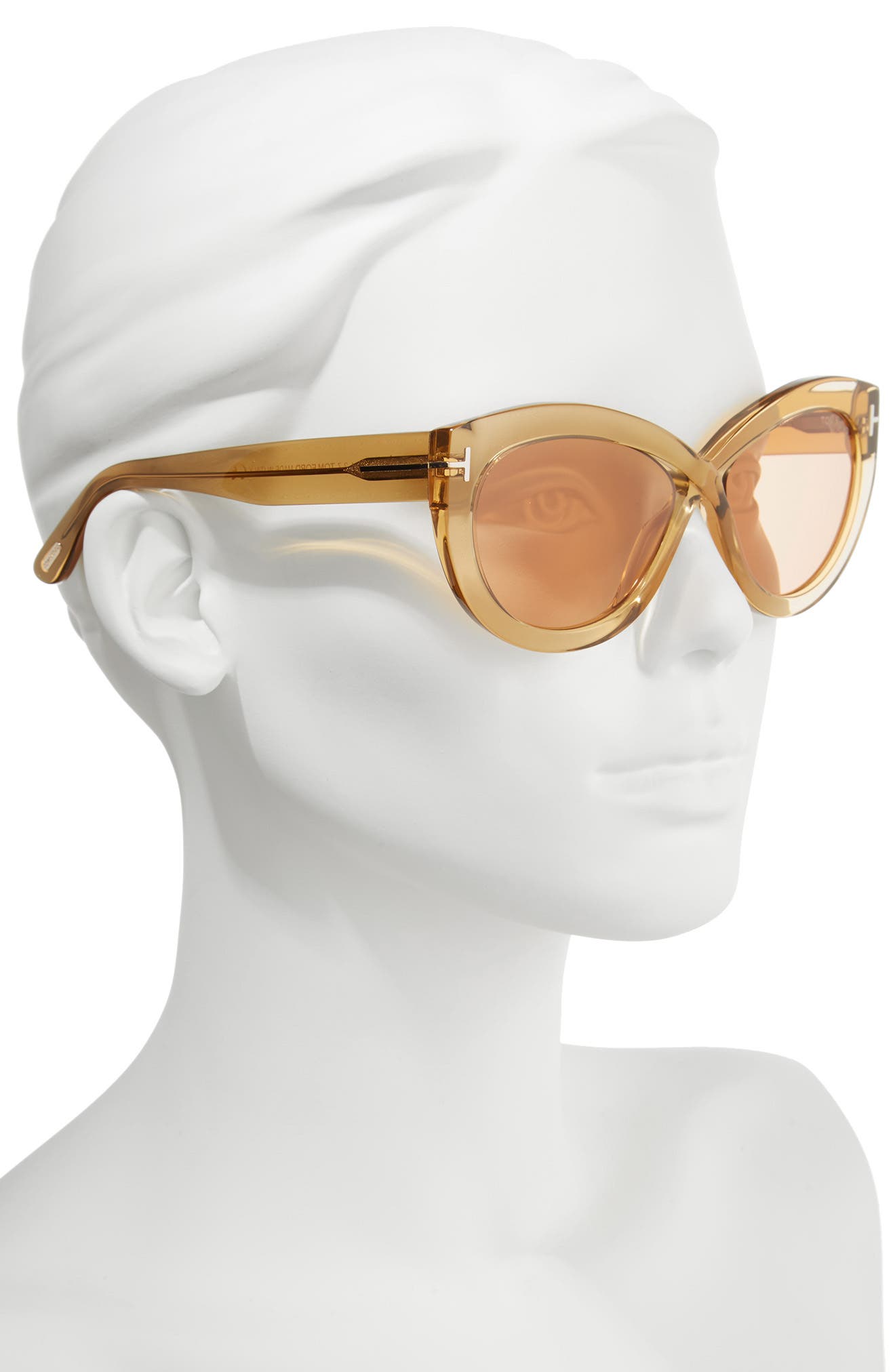 tom ford diane 56mm butterfly sunglasses