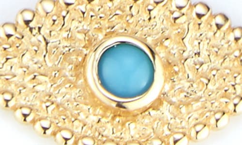 Ember Fine Jewelry Turquoise Evil Eye Bracelet In Gold