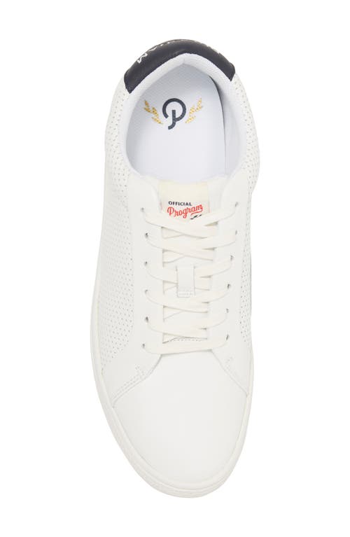 Official Program Court Low Top Sneaker In White/dark Grey