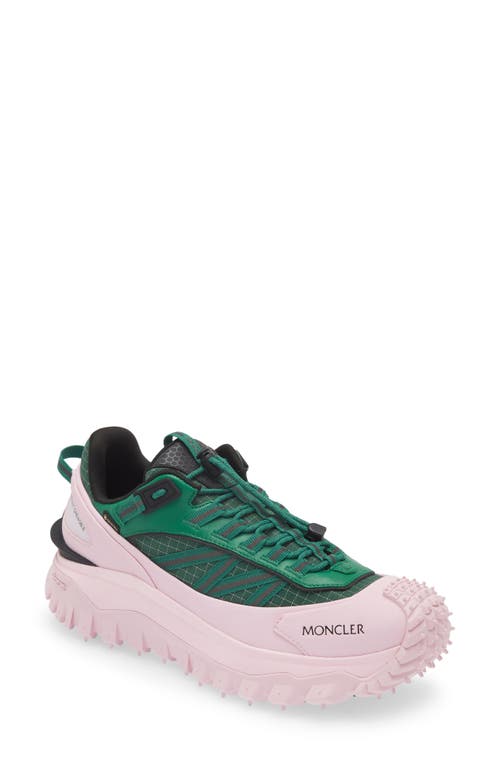 Moncler Trailgrip Gore-Tex Waterproof Low Top Sneaker in Pink/Green at Nordstrom, Size 10Us