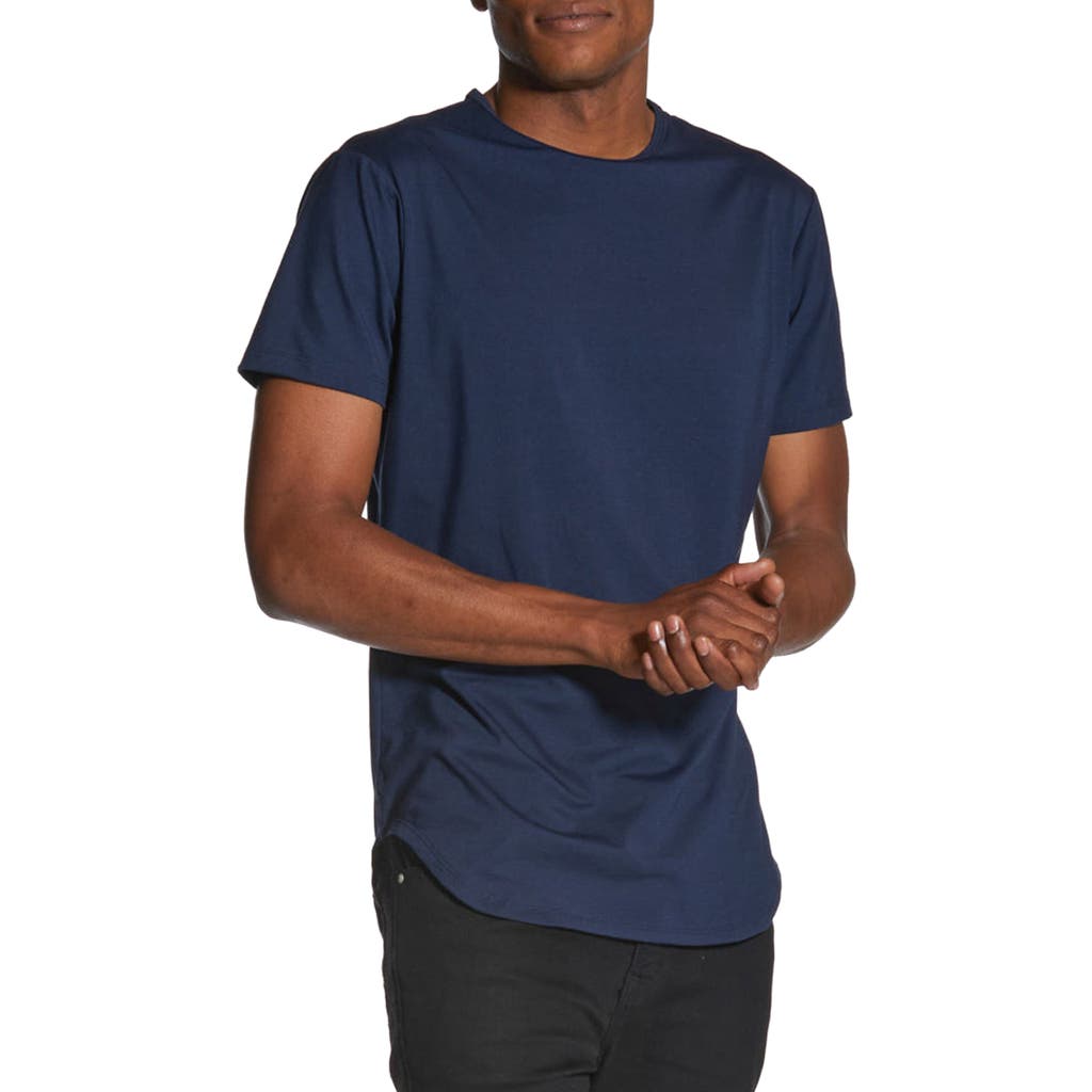 Cuts Ao Elongated Tee In Pacific Blue