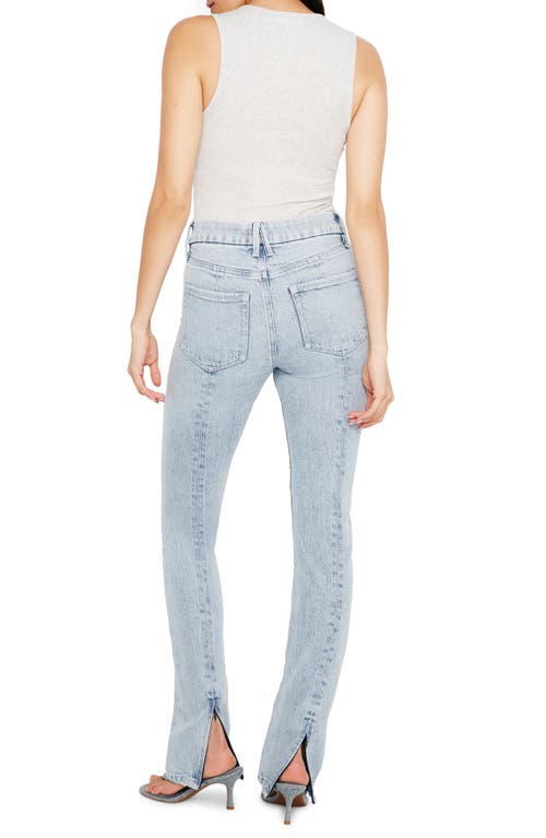 Shop Good American Good Classic Stacked Distressed Skinny Jeans In Indigo661