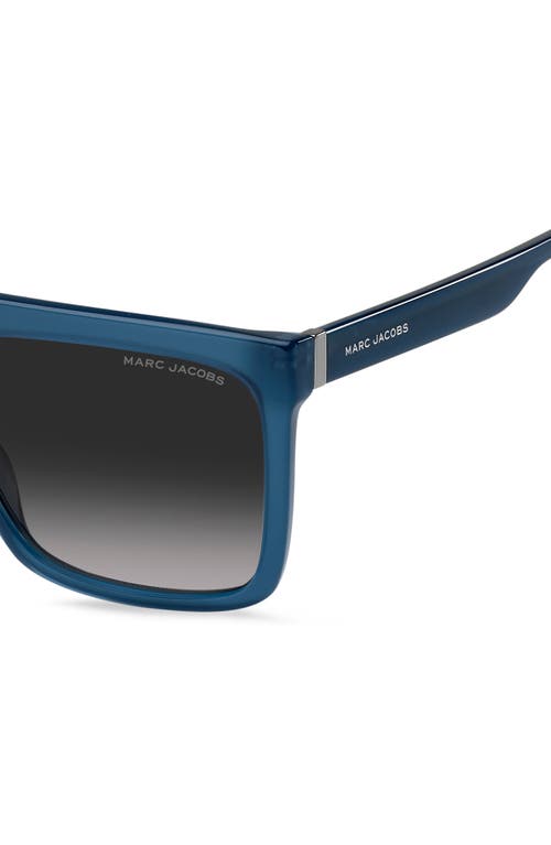 Marc Jacobs 57mm Flat Top Sunglasses In Blue