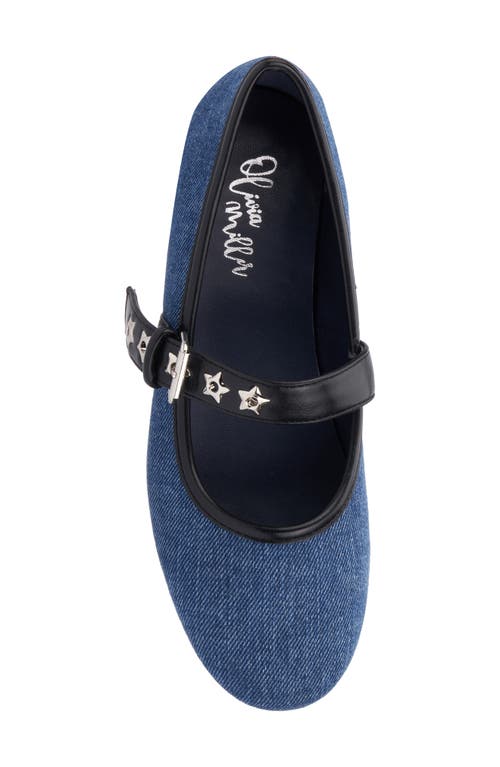 Shop Olivia Miller Element Mary Jane Flat In Denim