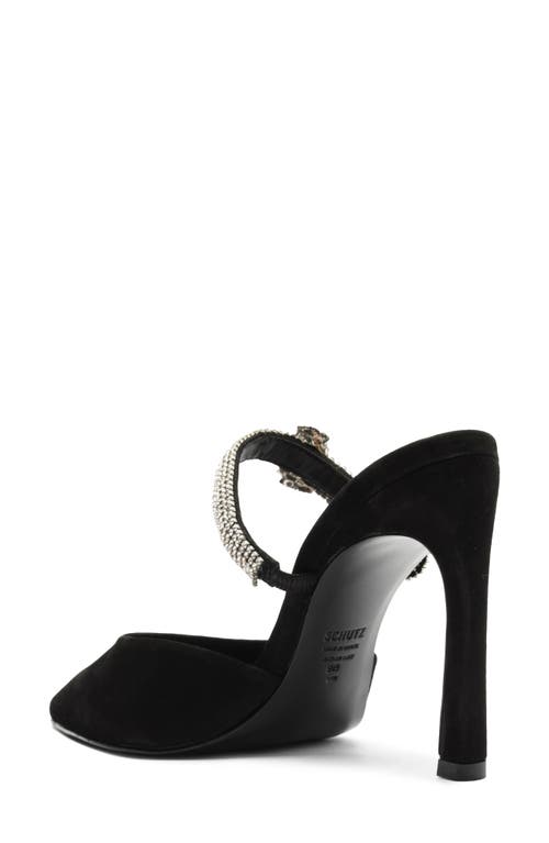 Shop Schutz Pearl Curve Mule In Black