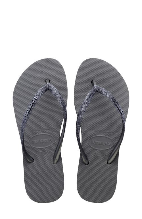 HAVAIANAS HAVAIANAS SLIM SPARKLE FLATFORM FLIP FLOP