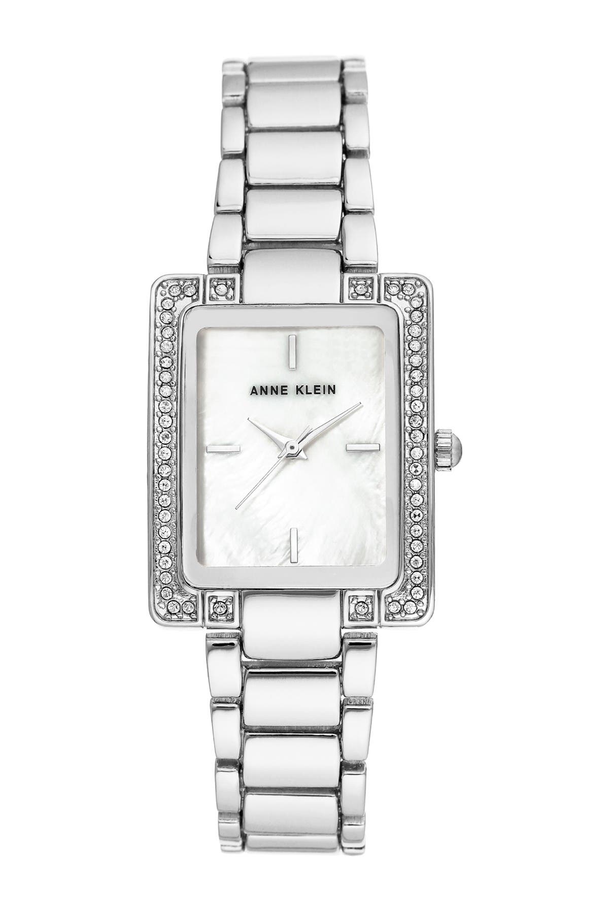 anne klein silver bracelet watch