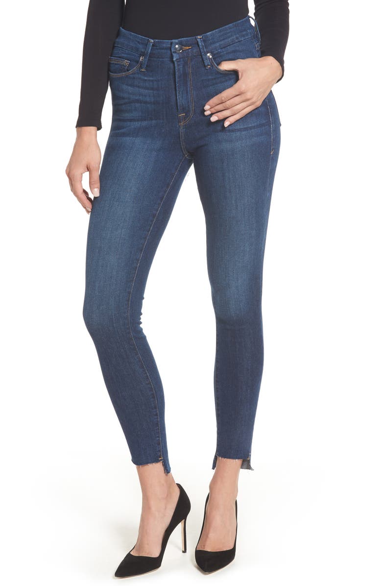 Good American Good Legs High Waist Skinny Jeans (Blue 082) (Extended ...