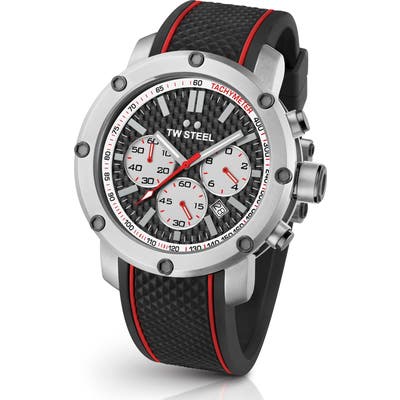 Tw Steel Grandeur Tech Silicone Strap Watch, 4m
