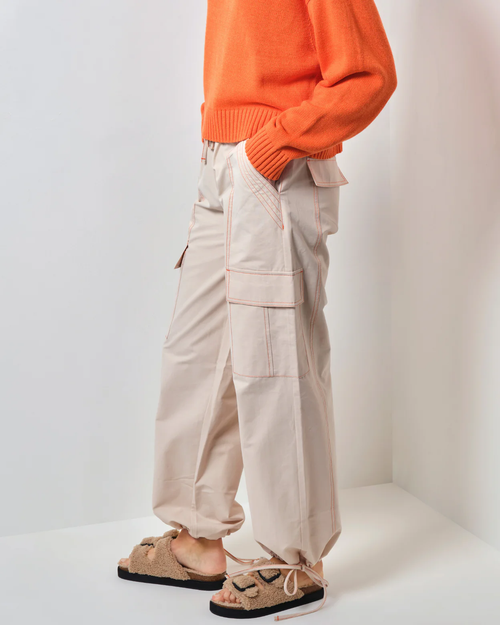 Shop Walnut Melbourne Corsica Pants In Ecru