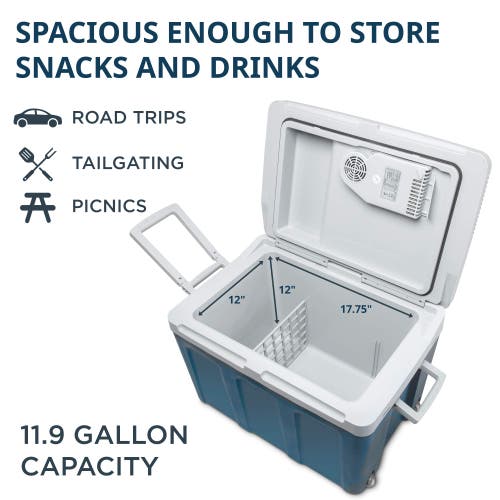 Shop Ivation Electric Cooler & Warmer In Blue