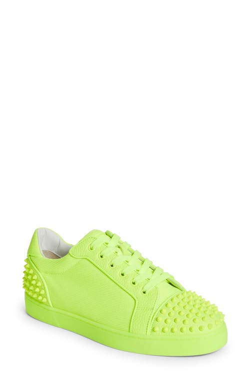 Christian Louboutin Seavaste 2 Orlato Sneaker in Fluo Yellow/Fluo Yell Mat