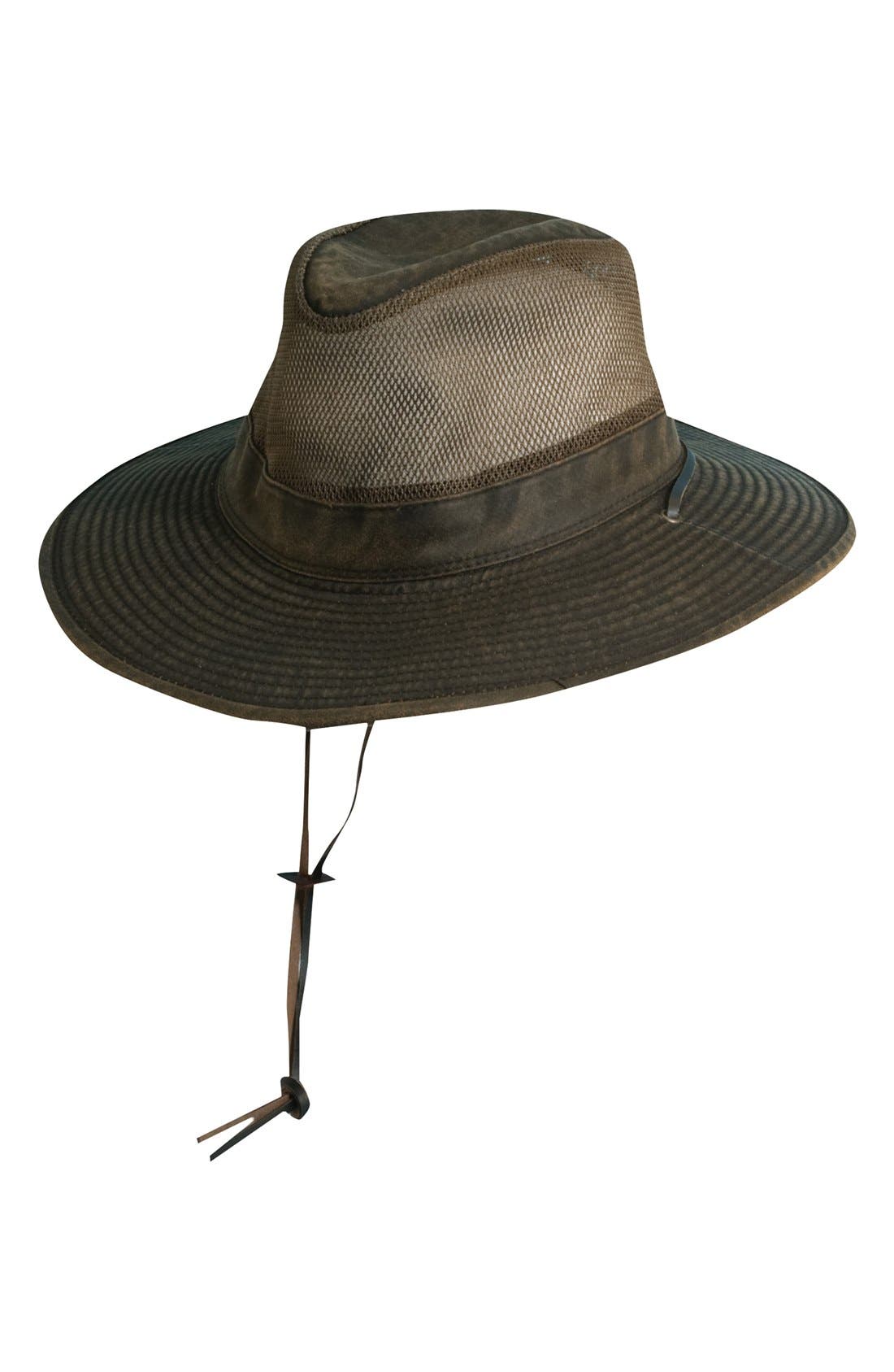 UPC 016698324885 product image for Men's Scala Cotton Blend Safari Hat - Brown | upcitemdb.com